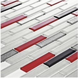 Изтънчени мозаечни плочки от стъклокерамика Tenlight Inca от Betas Glass Mosai , с размер 30 x 30 см.